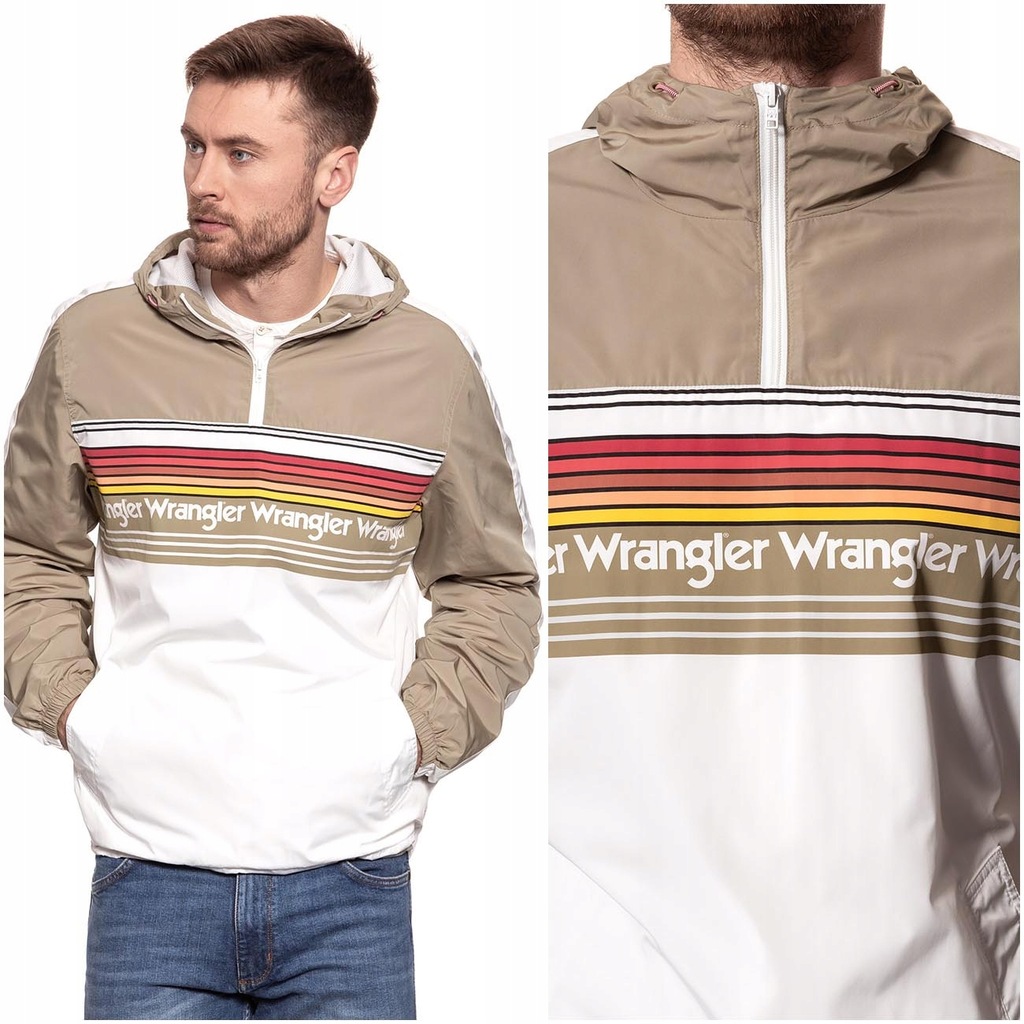 WRANGLER JACKET MĘSKA KURTKA PRZEJŚCIOWA LOGO XL