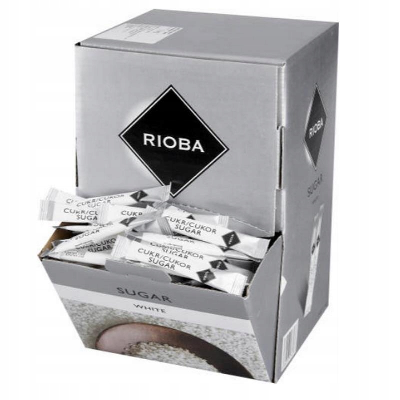 Rioba Cukier w saszetkach biały 500x4g 2kg