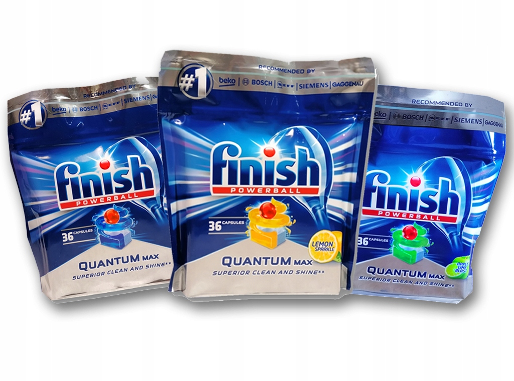 Kostki/Tabletki Finish Quantum 108szt TRZY RODZAJE