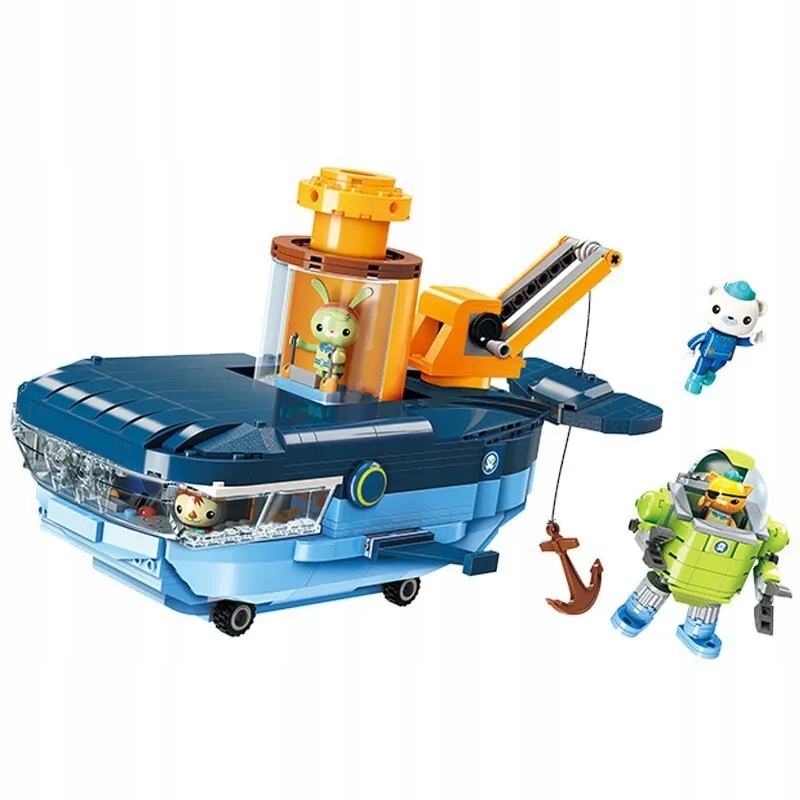 Anime octonauts Octopod GUP Building Blocks Action Figures Ocean creatures