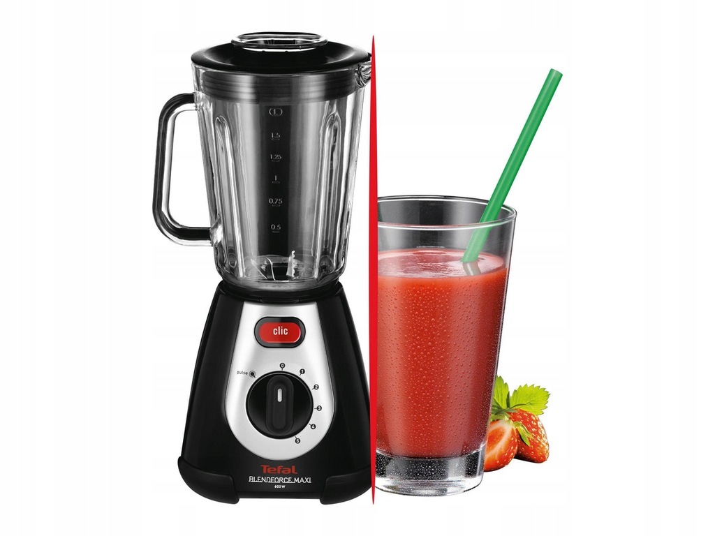 BLENDER TEFAL BL233838 KRUSZY LÓD SZKLANY KIELICH