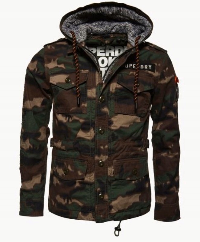 SUPERDRY STORM MILITARY KURTKA MILITARNA CAMO NOWA