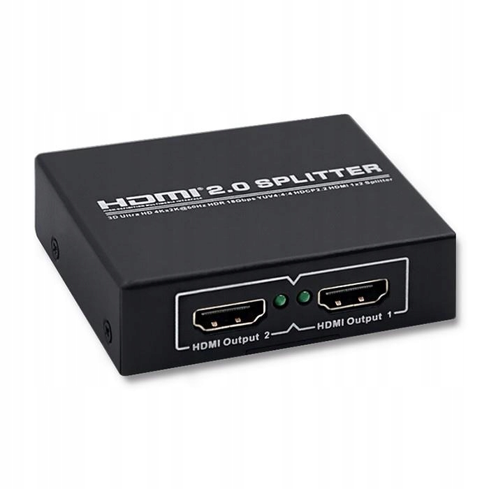 Rozdzielacz aktywny Qoltec Splitter HDMI 1x2 v.2.0