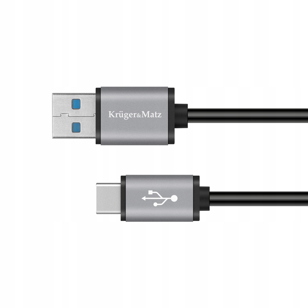 Kabel USB wtyk 3.0V - wtyk typu C 5 Gbps 1m Kruger&amp Matz Basic