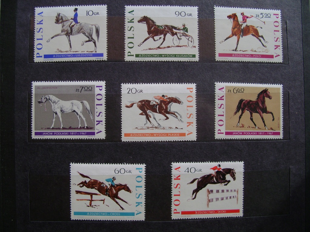 POLSKA 1967 konie czyste**