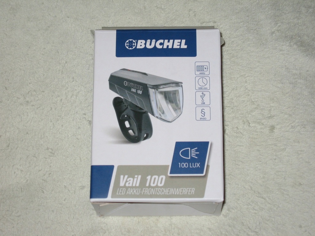 Lampka rowerowa BUCHEL VAIL 100 USB przednia