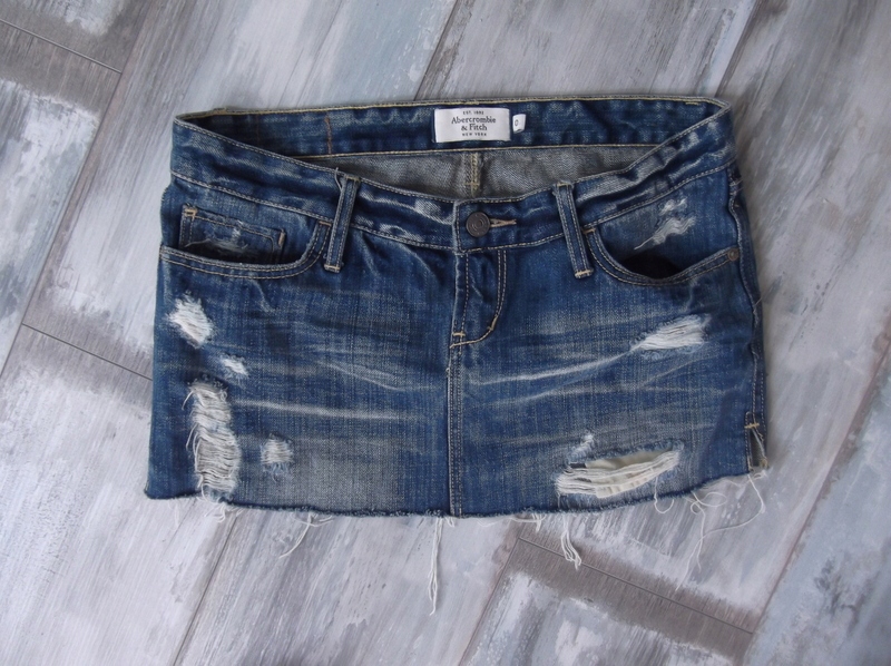 ABERCROMBIE FITCH___spódnica mini JEANS ___36 S