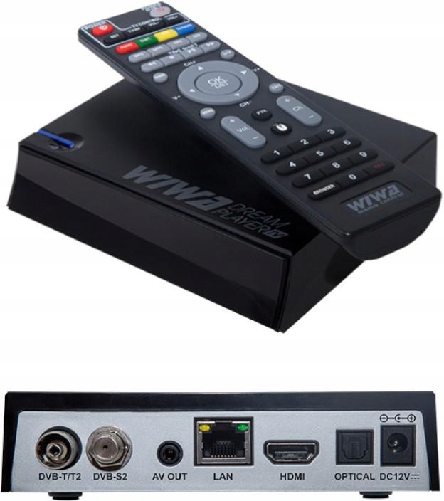 TUNER DVB-T2 DREAM PLAYER ODTWARZACZ ANDROID YOUTU