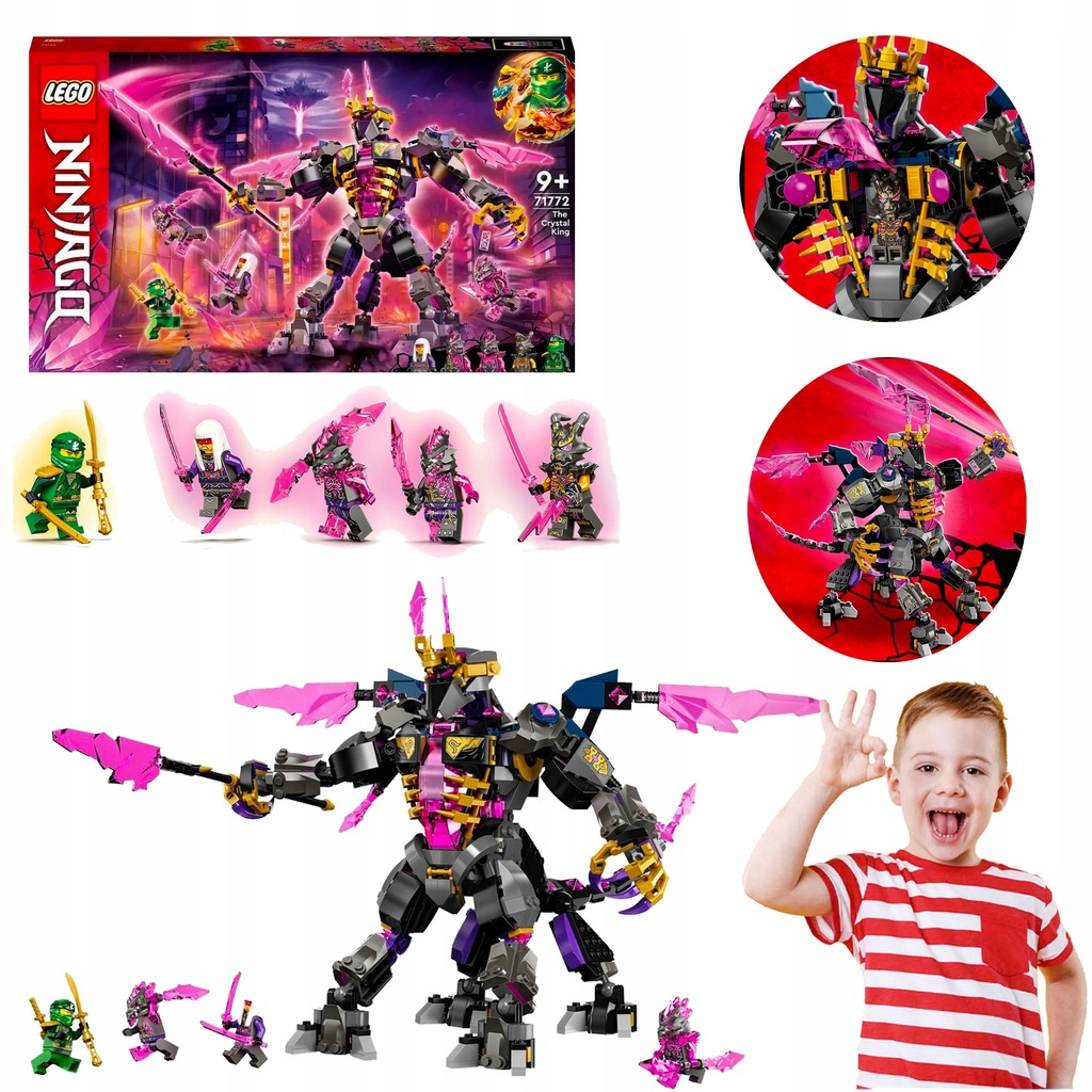 LEGO NINJAGO KRYSZTAŁOWY KRÓL ZŁOCZYŃCA STRAŻNIK KAMIENIA ZEMSTY LLOYD