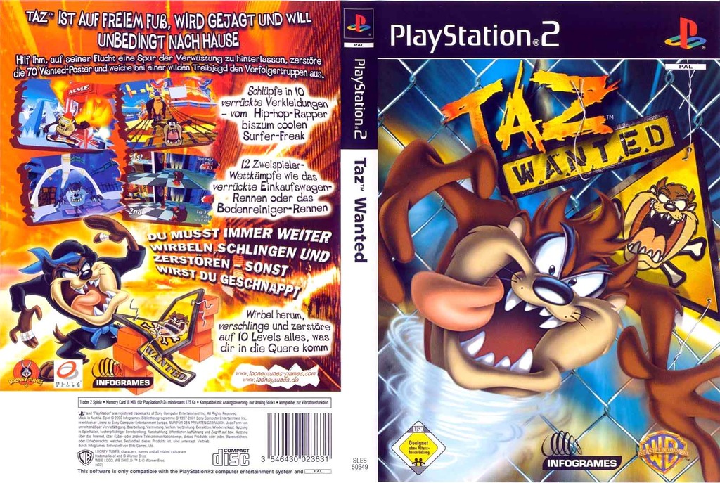 TAZ WANTED na PlayStation 2 SKLEP ŁÓDŹ