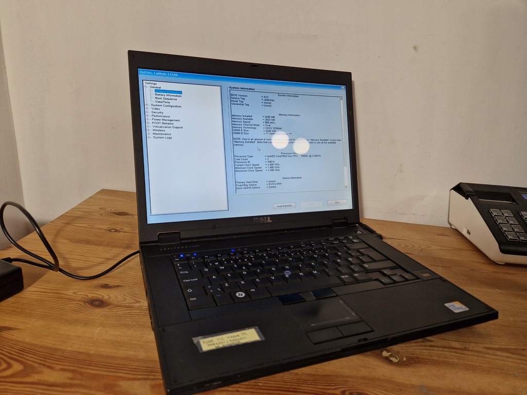Laptop Dell Latitude E5500 (25768) 15 " Intel Core 2 Duo 0 GB