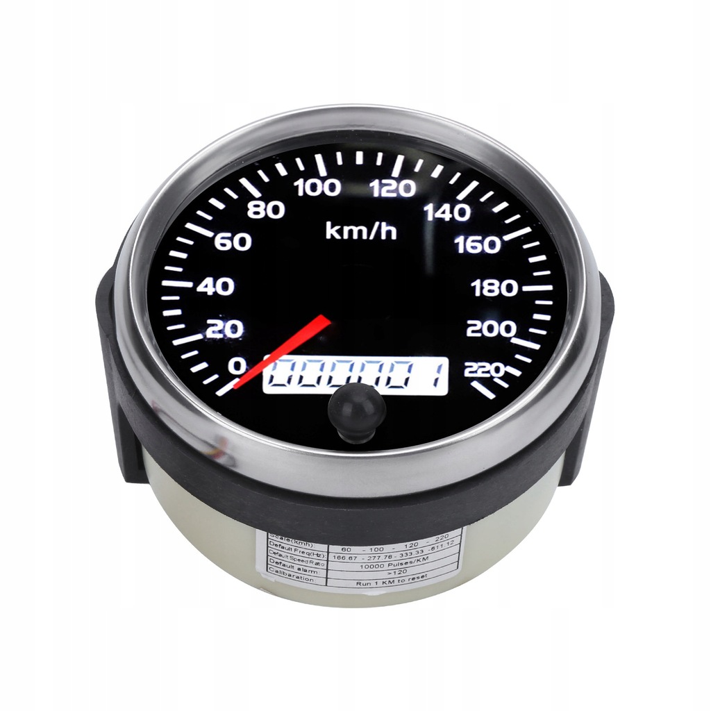 Miernik prędkości 85 mm 0-220 km/h Wskaźnik LCD 2