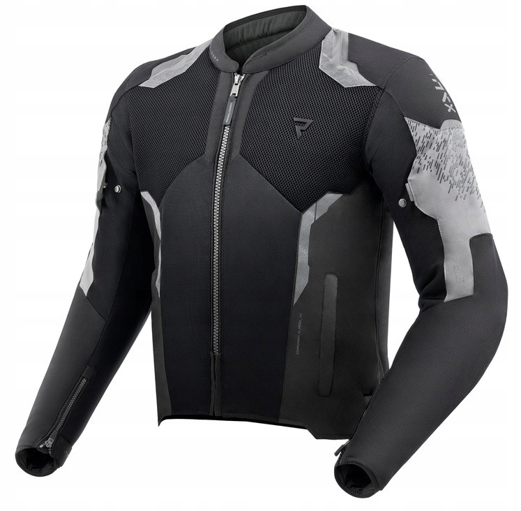 REBELHORN JAX tekstylna kurtka motocyklowa czarno szara XL