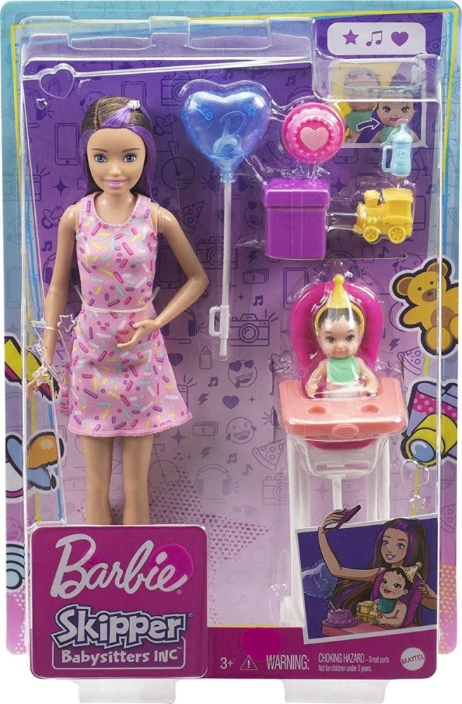 Lalka Barbie Skipper Klub Opiekunek Krzesełko