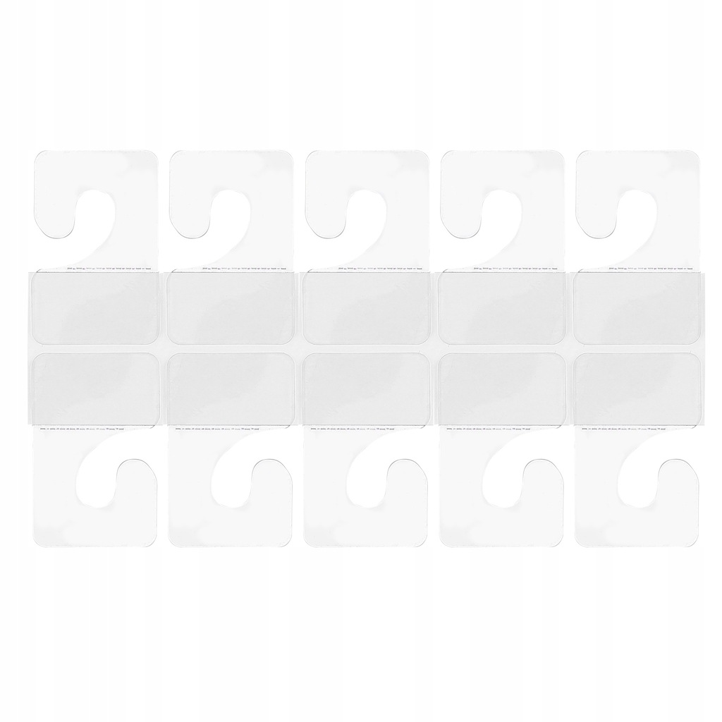Plastic Coat Hangers Hook Market Tabs 200 Pcs