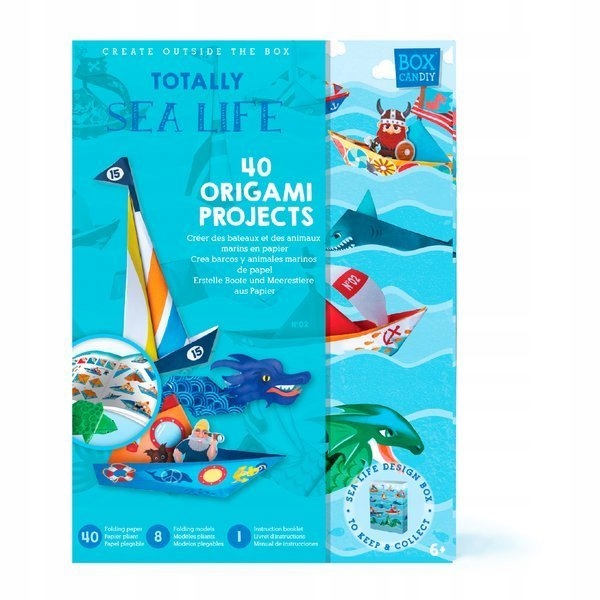 Box Candiy Zestaw artystyczny origami Statki i podwodny świat 6l+