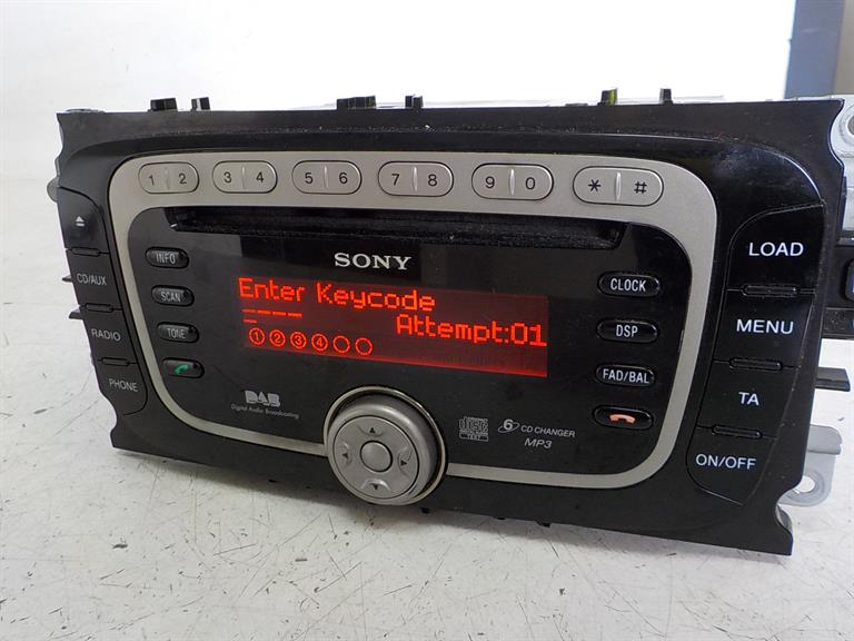 FORD MONDEO MK4 FOCUS MK2 LIFT RADIO SONY MP3 KOD