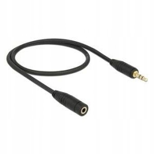Kabel audio Delock minijack - minijack M/F 3 Pin 0
