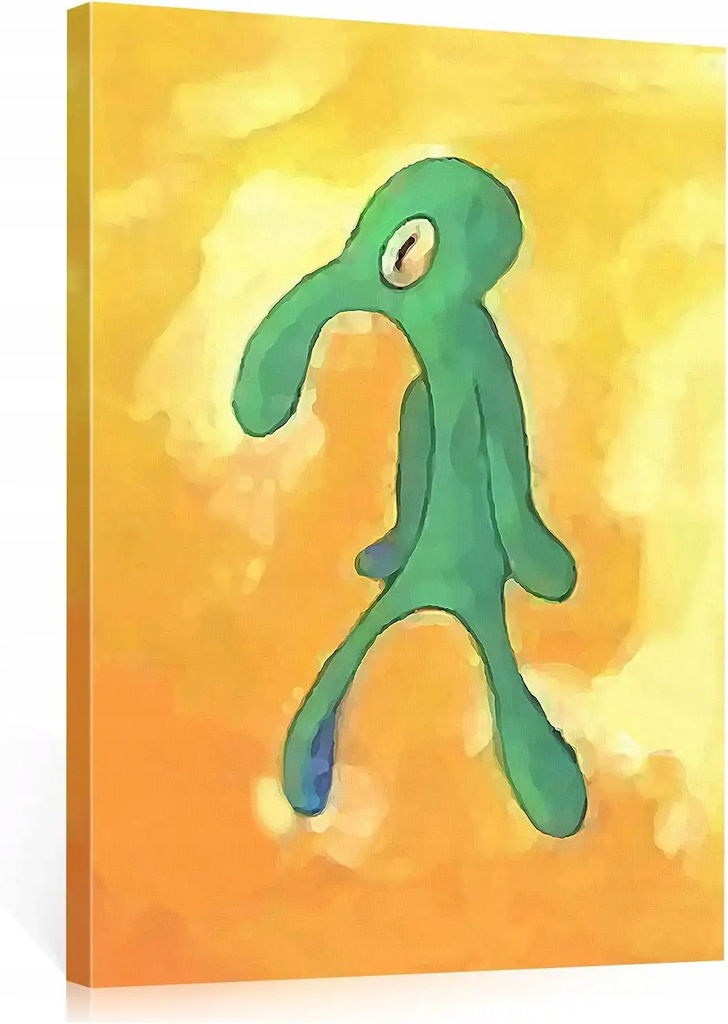 Bold And Brash Skalmar obraz na płótnie do sypialni, zabawny obraz Squidwar