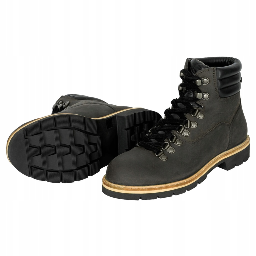 Buty START Luciano skórzane wodoodporne czarne 39