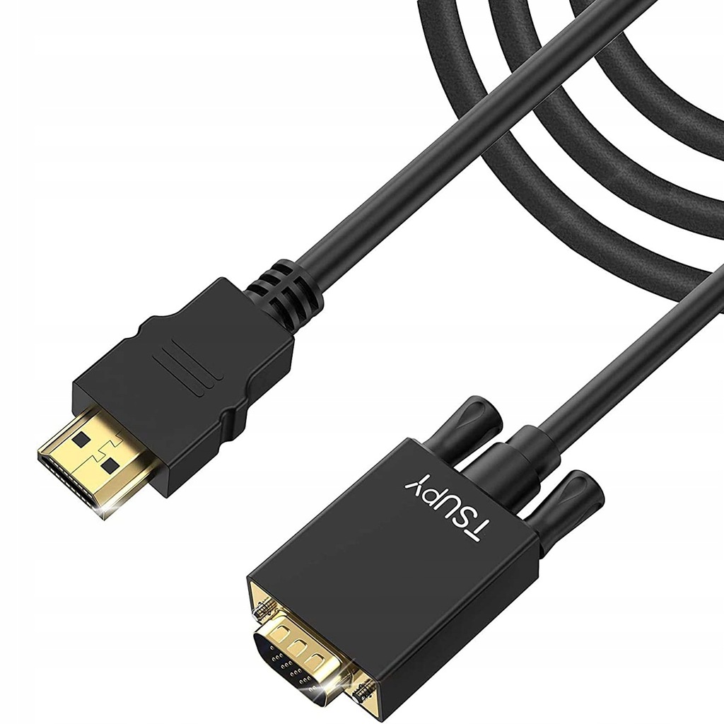Kabel HDMI na VGA męskie - 12652759473 - oficjalne archiwum Allegro