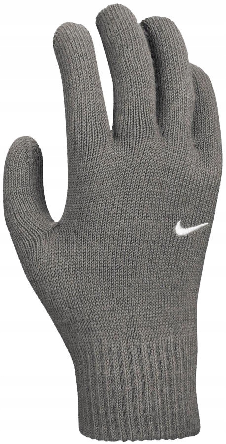 Rękawiczki zimowe NIKE Rękawice KNIT TG 2.0 Szare Męskie r S/M