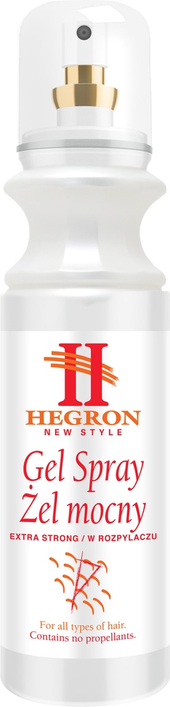 HEGRON Mocny Gel Spray do stylizacji włosów 150ml