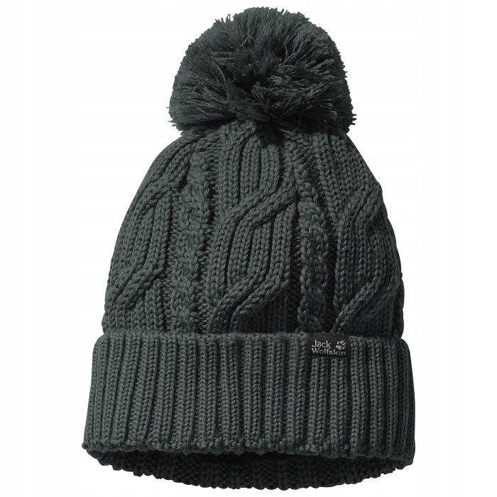 JACK WOLFSKIN Czapka STORMLOCK POMPOM BEANIE