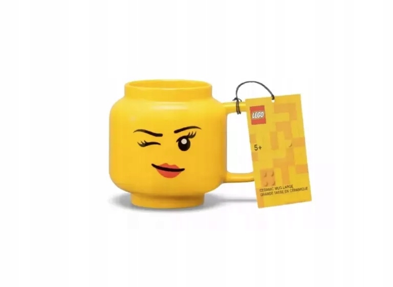 LEGO KUBEK CERAMICZNY DUŻY - DZIEWCZYNA GIRL OCZKO 530 ML