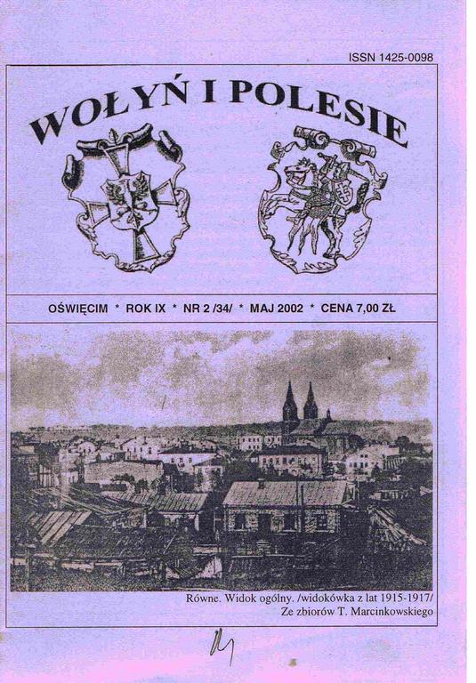 WOŁYŃ I POLESIE   * MAJ 2002 - BIULETYN