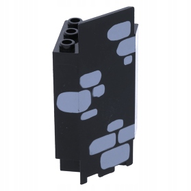 LEGO CASTLE ŚCIANA NAROŻNA PANEL CZARNY MUR 2345pb06