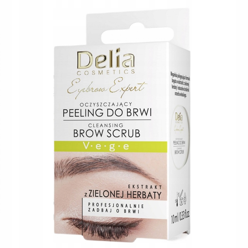Delia Eyebrow Expert oczyszczający peeling do brwi 10ml P1