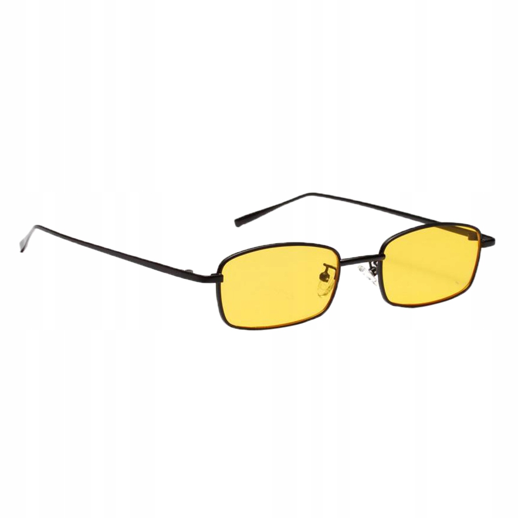 Unisex Fashion Colorful Metal Rectangle Sunglasses