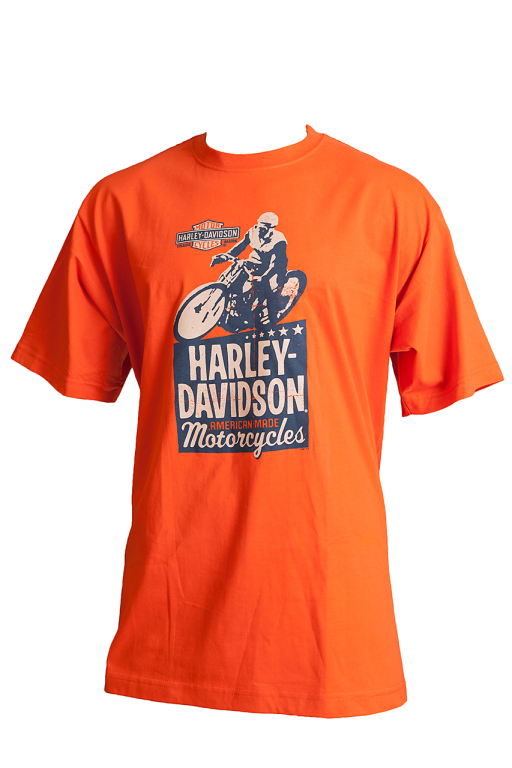 T-shirt pomarańczowy HARLEY-DAVIDSON (XXL)
