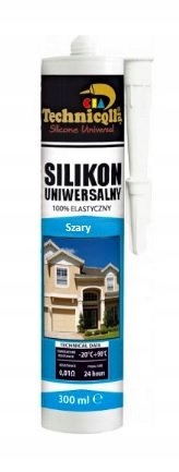 TECHNICQLL SILIKON UNIWERSALNY SZARY 300ML