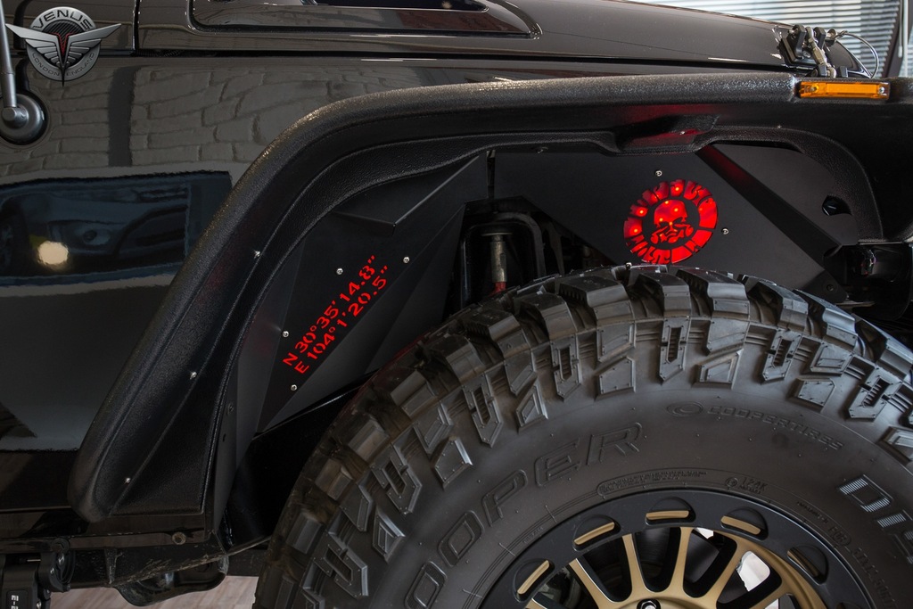 NADKOLA ALUMINIOWE + PODŚWIETLENIE LED WRANGLER JK