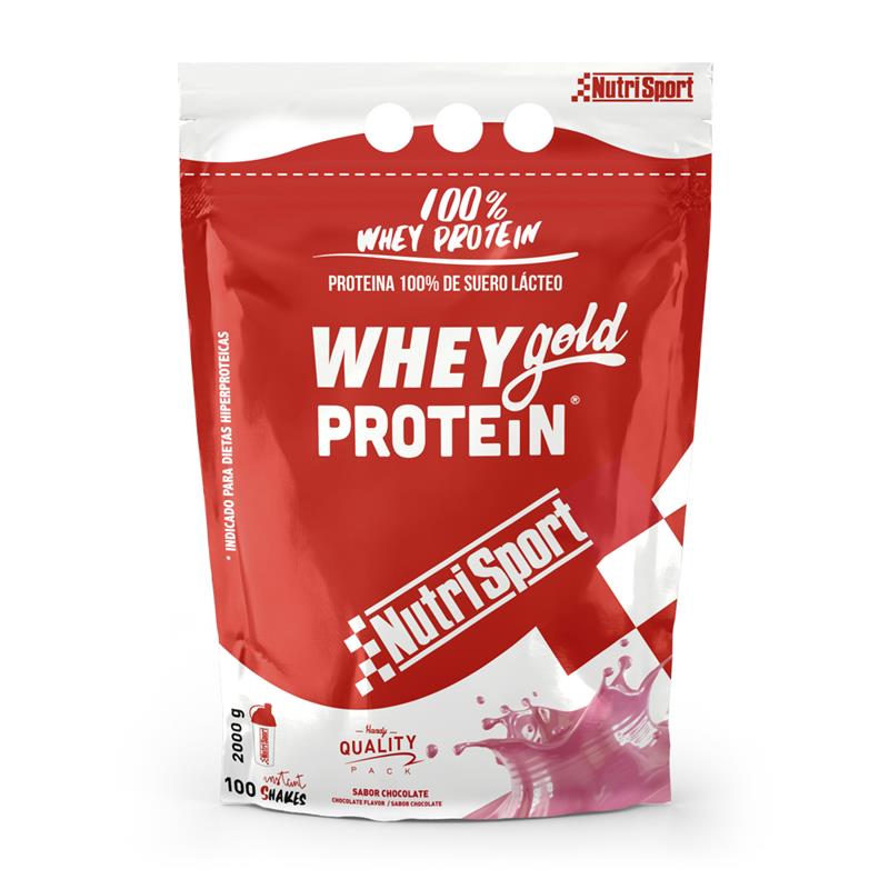 100% Whey GOLD Protein 2000 g truskawk WPC białko NutriSport 100 porcji20 g