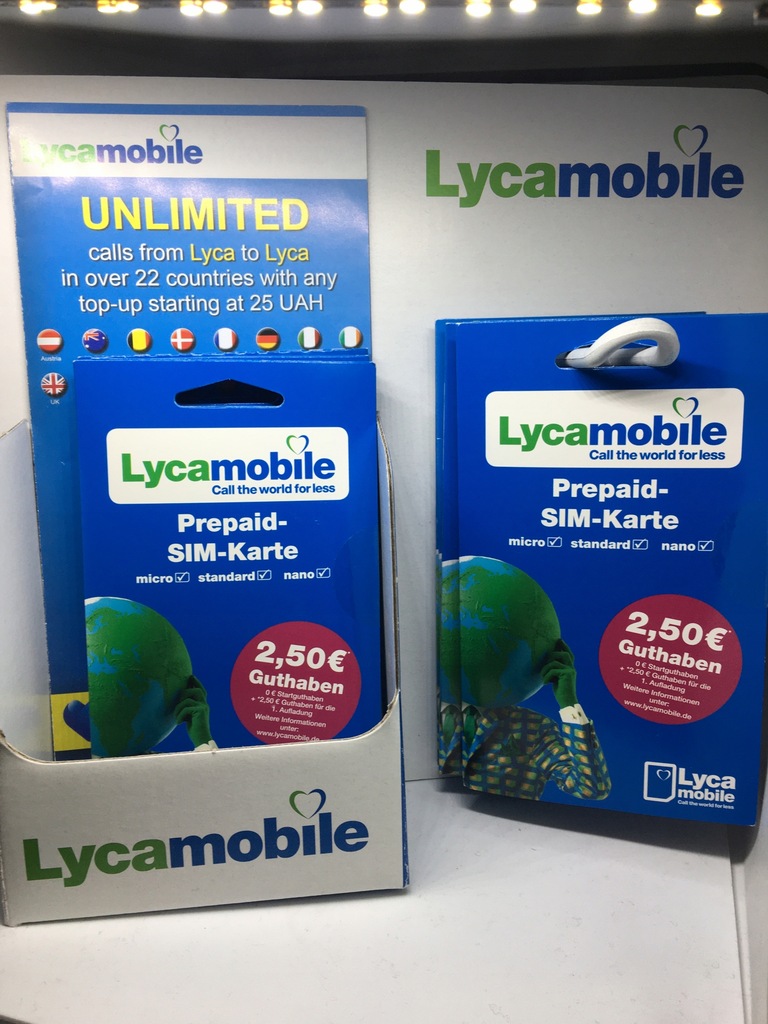 LycaMobile DE Starter Niemcy Prepaid SIM Card OVP