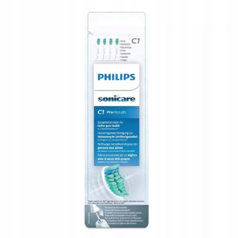 4X KOŃCÓWKI PHILIPS SONICARE C1 PRORESULTS ORYG