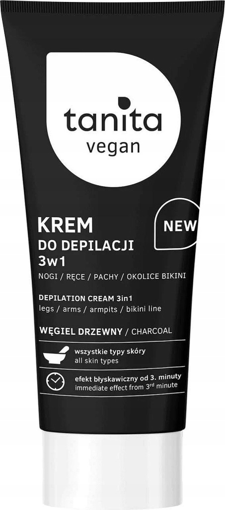TANITA Vegan Krem do Depilacji 3w1 Węgiel Drzewny 150 ml