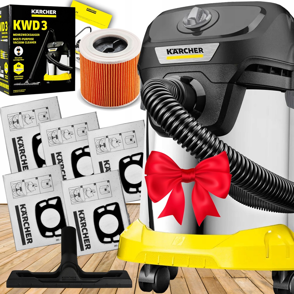 Купить ПРОМЫШЛЕННЫЙ ПЫЛЕСОС KARCHER WD 3 НОВАЯ КОНСТРУКЦИЯ XXXL: отзывы, фото, характеристики в интерне-магазине Aredi.ru