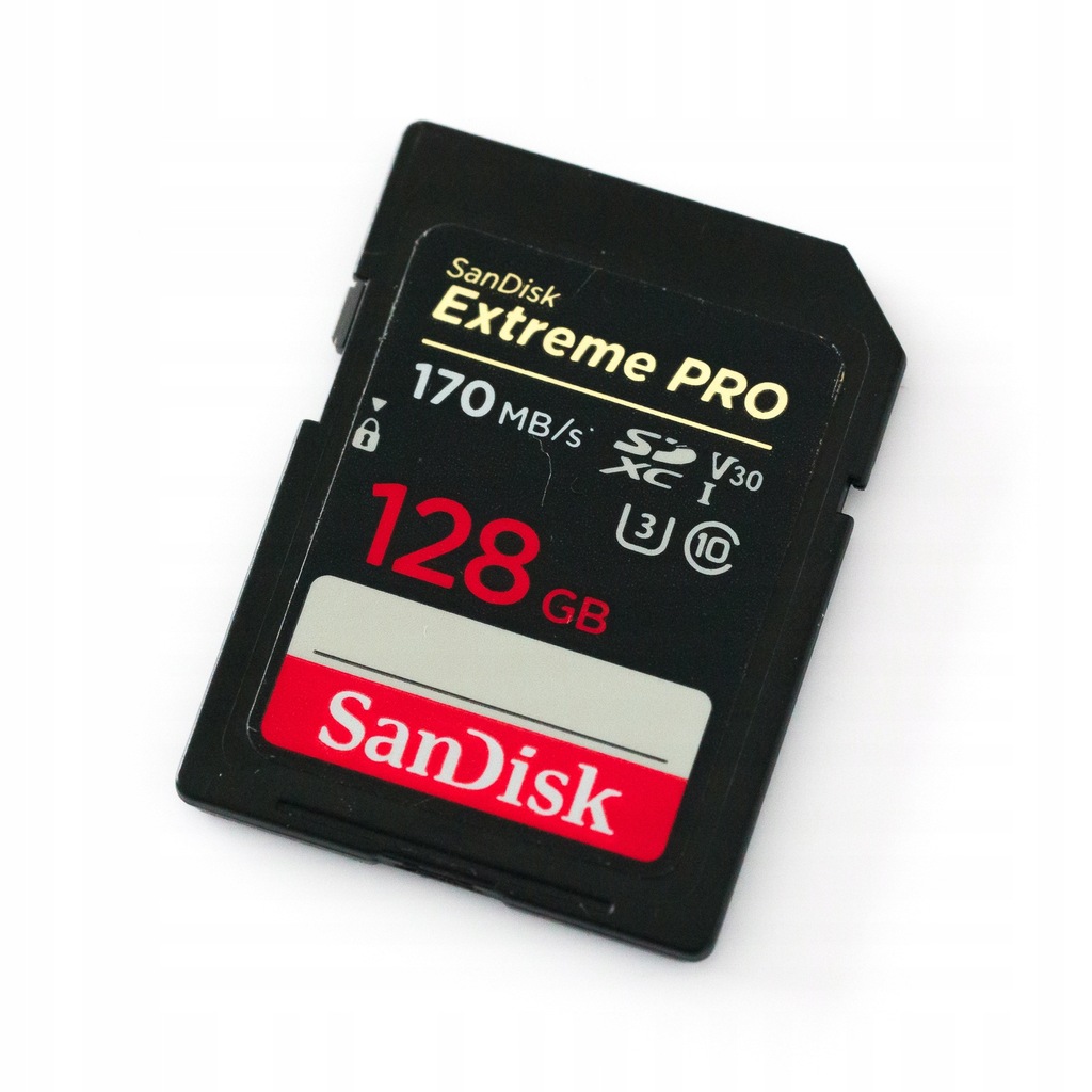 SanDisk Extreme PRO SDXC v30 U3 128GB 170 MB/s