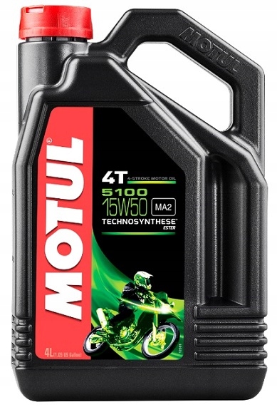 OLEJ MOTUL 5100 15W50 MA2 ESTER 4T 4L PROD. 2021