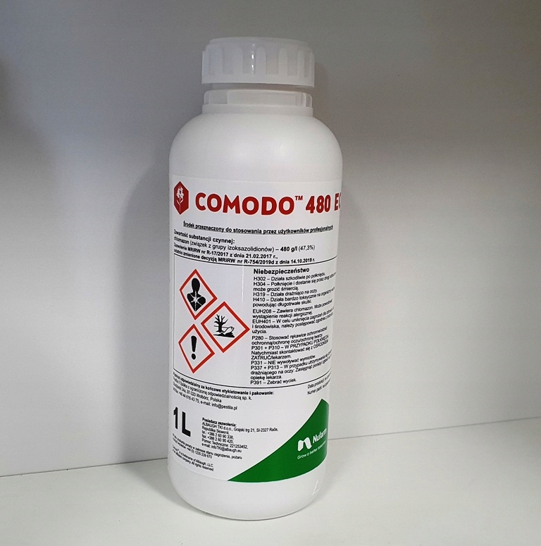 COMODO 480EC 1L Chlomazon CHWASTY RZEPAK 04.2020