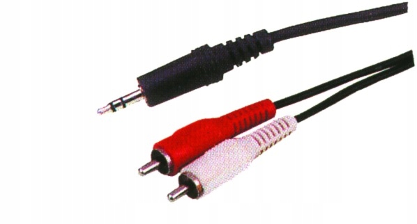 KPO2747-5 Kabel jack 3,5- 2 x rca 5m