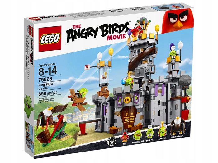 LEGO ANGRY BIRDS 75826 ZAMEK ŚWIŃSKIEGO KRÓ