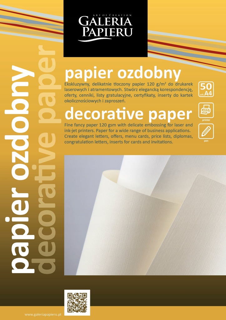 PAPIER KARTON OZDOBNY ZAPROSZENIA DYPLOMY WIZYTÓWKI FLORAL KREMOWY 220G/M2