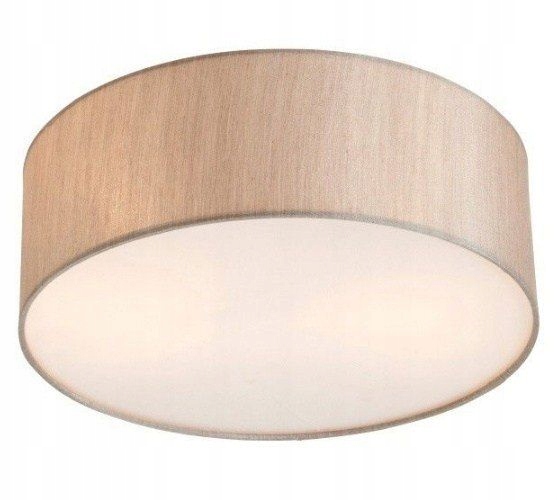 Lampa Ella kawa z mlekiem 35cm plafon okrągły tkan