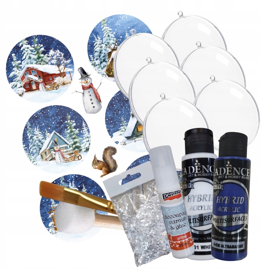 Zestaw do decoupage BOMBKI 3d Medaliony 2 Gratisy 12802167580