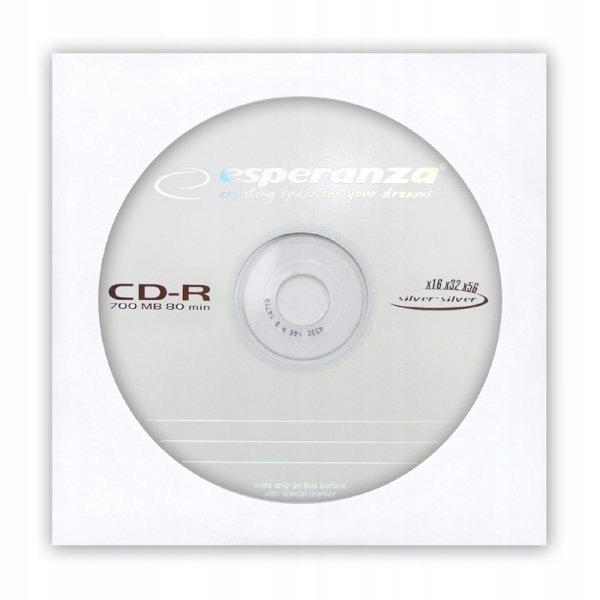 CD-R ESPERANZA SILVER - KOPERTA 1 SZT. __________